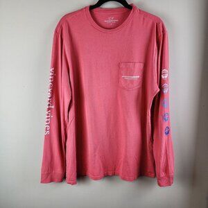 Vineyard Vines Size L long sleeve baseball shirt